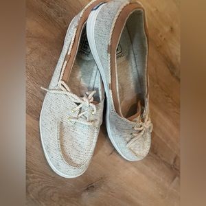 Neutral Lace Up Keds Size 9.5